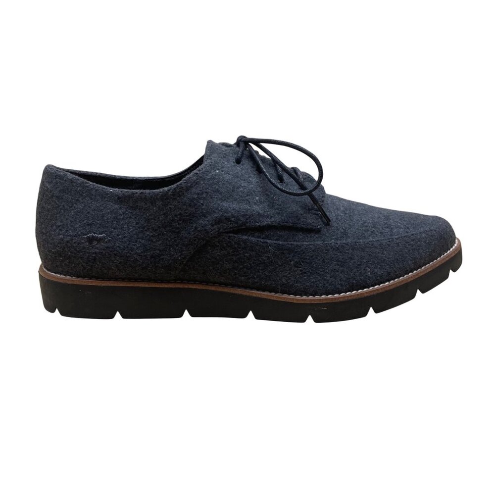 Rocket Dog Women’s Charcoal Gray Casual Lace-Up Wool Oxford Shoes Size 11